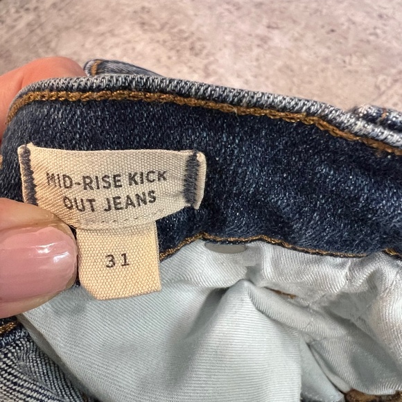 Madewell Women's kick out crop Jeans size 31 Arlen wash - Picture 3 of 8